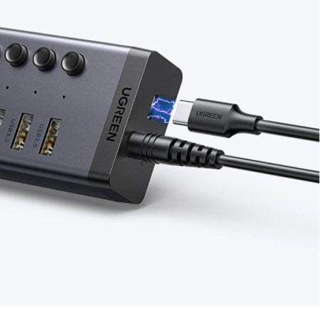 Bộ HUB chia 7 cổng USB 3.0 có công tắc Ugreen 30778