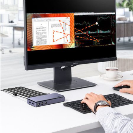 Bộ gộp HDMI 2 ra 1 có KVM với chức năng chia màn hình Ugreen 80187