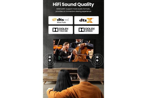 Cáp HDMI 2.1 sợi quang dài 40m hỗ trợ 8K/60Hz 4K/120Hz Ugreen 50400