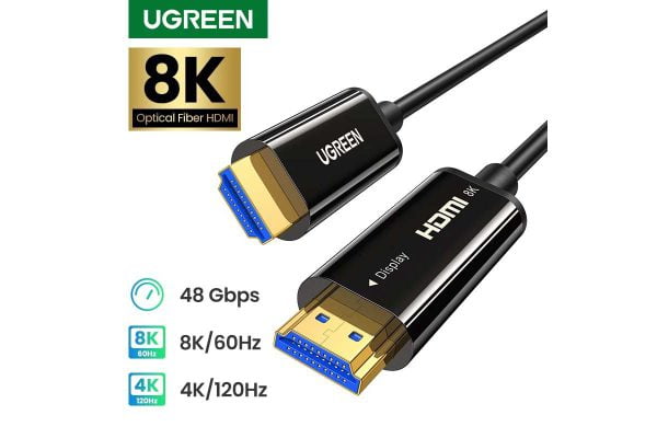 Cáp HDMI 2.1 sợi quang dài 40m hỗ trợ 8K/60Hz 4K/120Hz Ugreen 50400