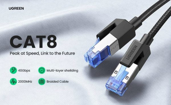 Cáp mạng CAT 8 dài 15M Ugreen 30799