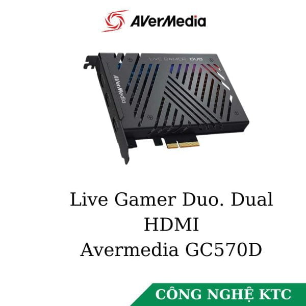 AVerMedia Live Gamer Duo. Dual HDMI 1080p Video Capture Card (GC570D)