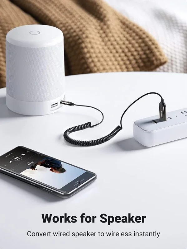 Bộ thu Bluetooth 5.0 dài 1.5M hỗ trợ Mic cổng 3.5mm Ugreen 70601