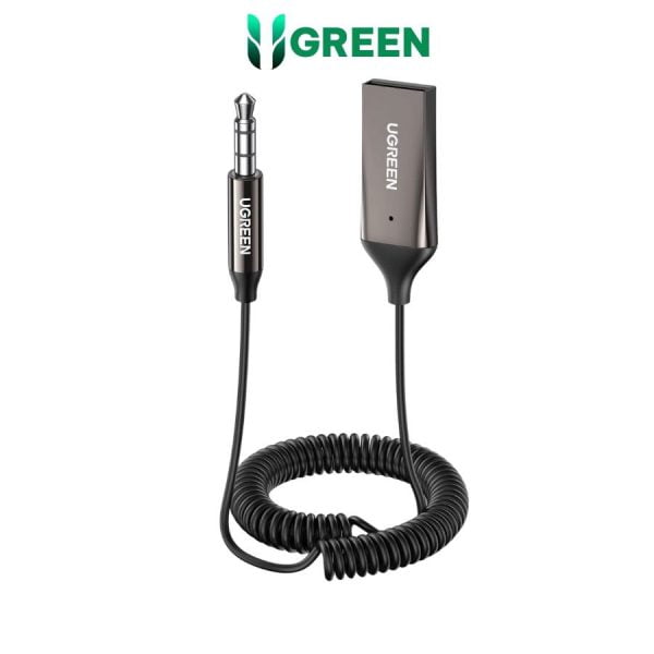 Bộ thu Bluetooth 5.0 dài 1.5M hỗ trợ Mic cổng 3.5mm Ugreen 70601