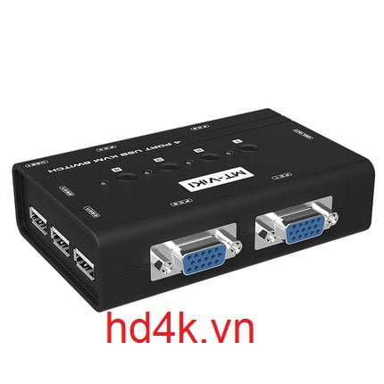 Bộ chia VGA 4 ra 1 có KVM MT-ViKi MT-460KL