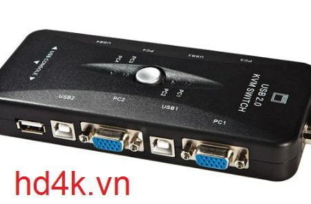 Bộ chia VGA 4 ra 1 có KVM MT-VIKI MT-401UK