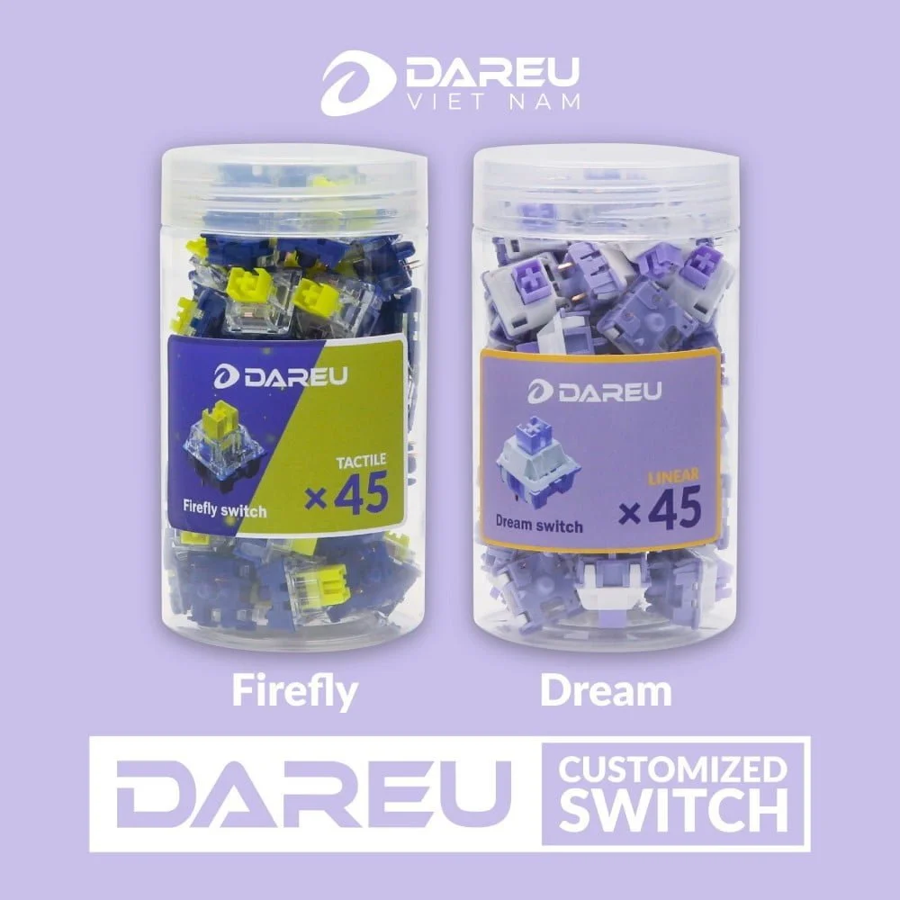 Bộ switch DAREU FIREFLY (TACTILE) Hotswap Switches – POT x45 sw