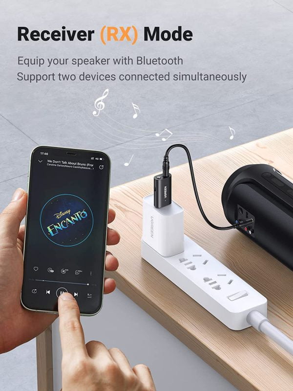 Bộ thu phát Bluetooth 5.1 2 trong 1 Bộ điều hợp Bluetooth không dây Ugreen 60300