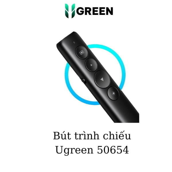 Bút trình chiếu không dây 2.4Ghz màu đen Ugreen 50654