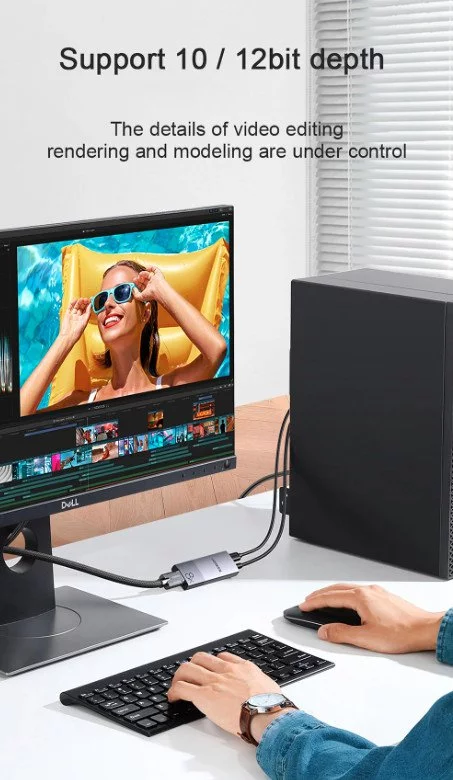 Cáp chuyển Displayport to HDMI hỗ trợ 8k@60Hz Ugreen 40948