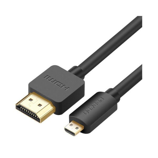 Dây cáp Micro HDMI sang HDMI 2.0 2 chiều Ugreen HD127 1m-2m (Truyền tín hiệu 2 chiều)