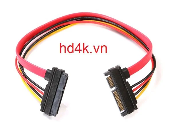 Cáp nối dài SATA+Power 30cm cho HDD, SSD, DVD