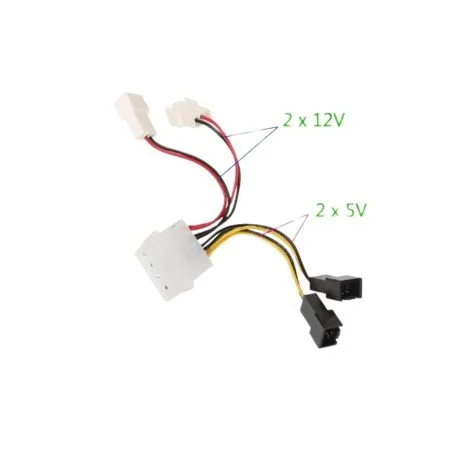 Cáp nguồn IDE 12V ra 2x12V, 2x5V