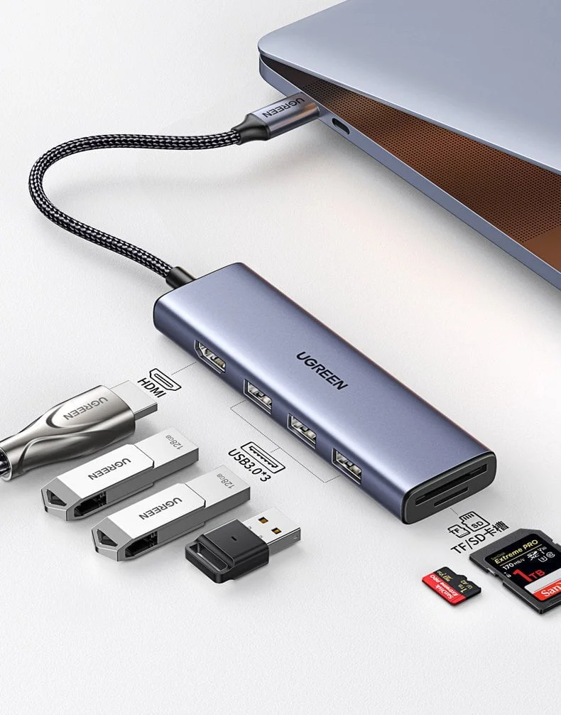 Hub USB Type-C Ugreen 20956 6 in 1