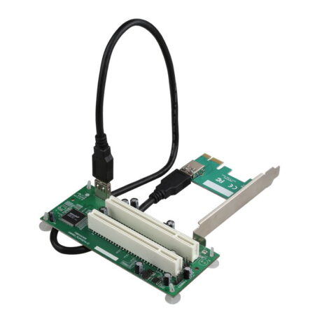 Card chuyển PCI-E 1X sang 2 PCI DIEWU TXB024