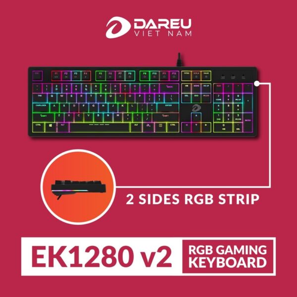 Bàn phím cơ Gaming DAREU EK1280 v2