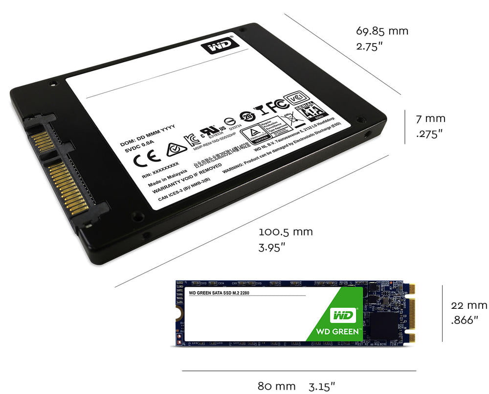 Ổ cứng SSD Western Digital Green 240GB-1TB 2.5''