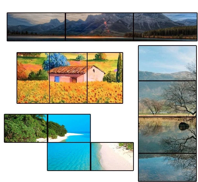 Bộ ghép màn hình Tivi Wall Controller - 4 màn hình MEIJIA