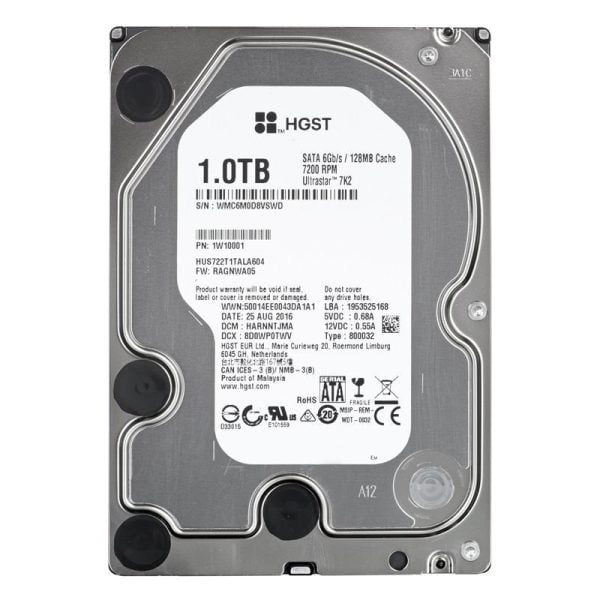 Western Digital Ultrastar dòng Enterprise 1TB HUS722T1TALA604