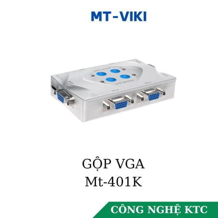 Bộ chia VGA 4 ra 1 có KVM MT-VIKI MT-401K-L