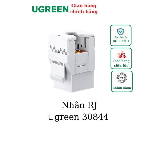 Nhân mạng âm tường Cat6 8P8C Ugreen 30844