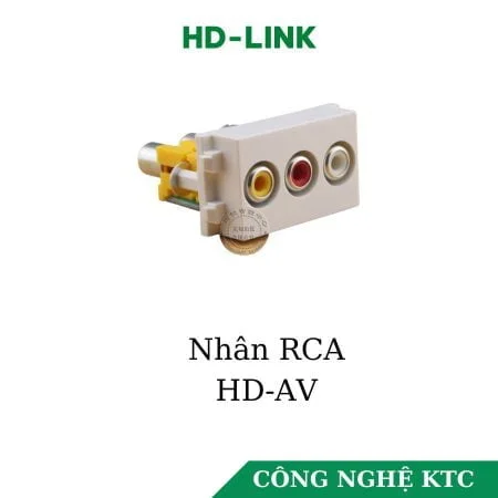 Đế âm tường RCA  HD-Link size 23*36