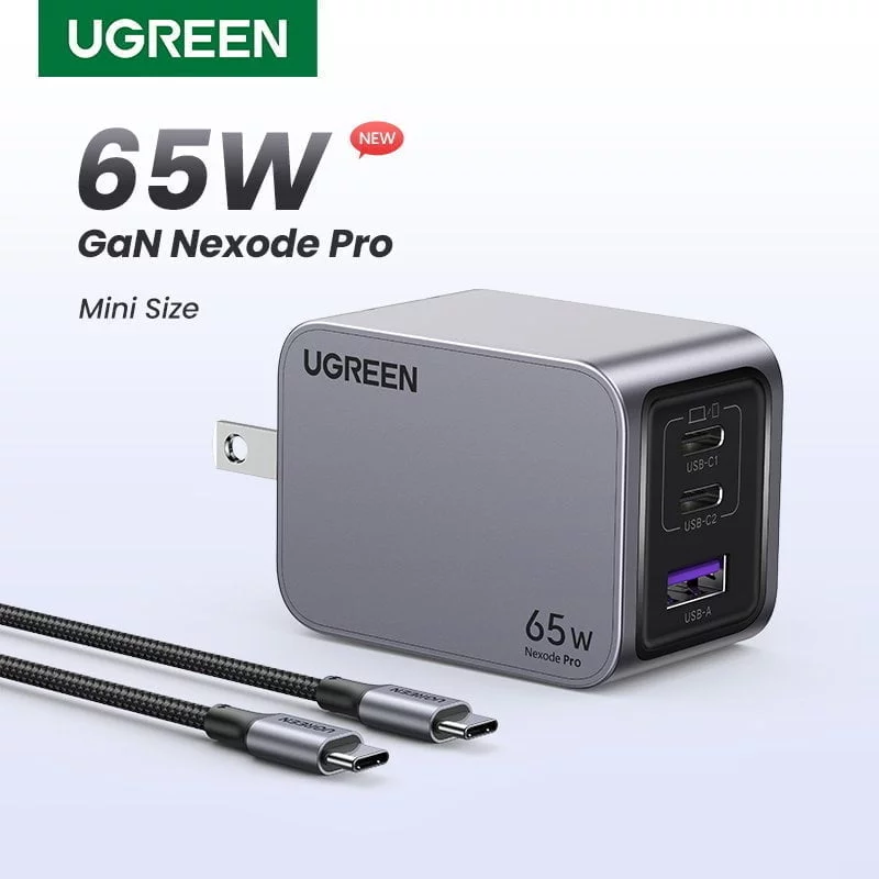 Củ Sạc 65W Ugreen 25870 Nexode GaN Pro 3