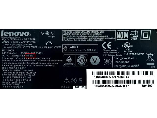 Sạc Laptop Lenovo 120W-230W (Dành cho laptop gaming)