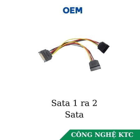 Cáp chia nguồn SATA 1 ra 2