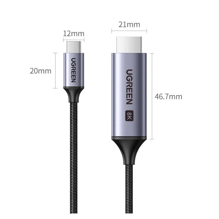 Dây cáp USB type-C sang HDMI 2.1 Ugreen 90451