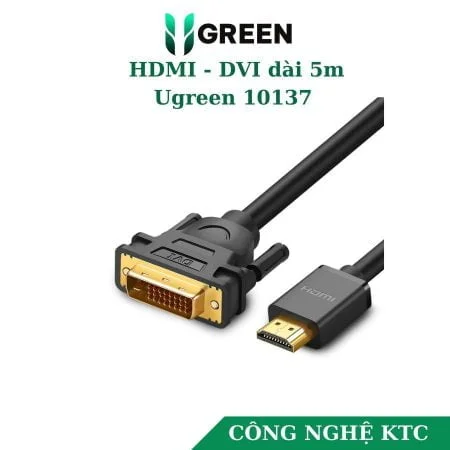 Cáp chuyển HDMI to DVI 5m Ugreen 10137