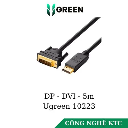 Cáp chuyển Displayport to DVI  5M Ugreen 10223