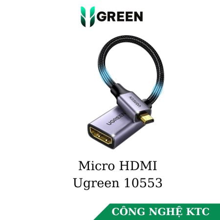 Cáp Micro HDMI to HDMI dài 15cm Ugreen 10553