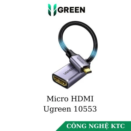 Cáp Micro HDMI to HDMI dài 15cm Ugreen 10553