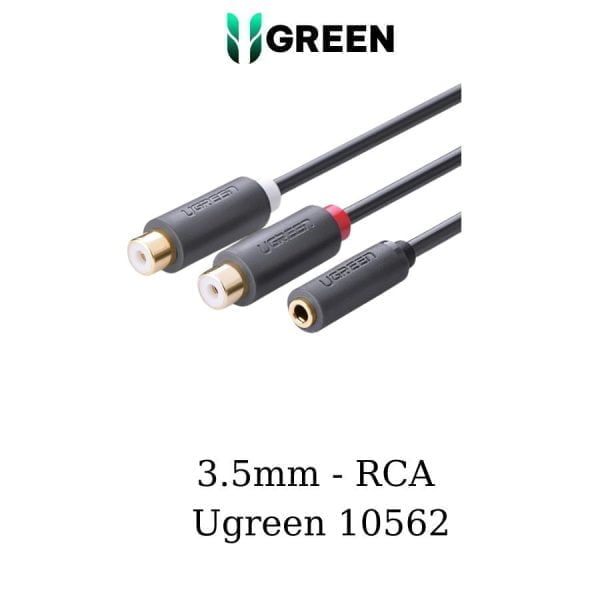 Cáp âm thanh 3.5mm (female) Sang 2 RCA (female) Ugreen 10562