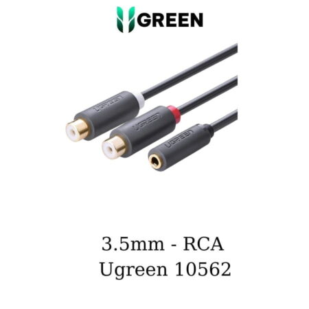 Cáp âm thanh 3.5mm (female) Sang 2 RCA (female) Ugreen 10562