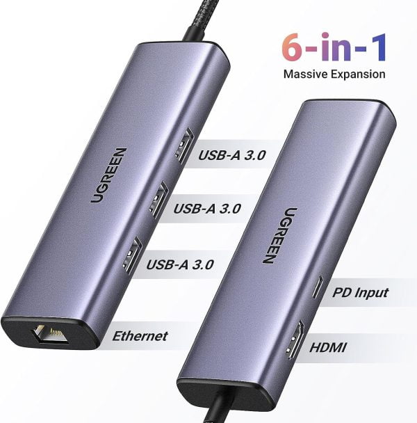 Hub USB Type-C Ugreen 15598 6 in 1