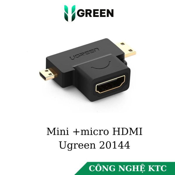 Đầu chuyển HDMI sang Micro HDMI và Mini HDMI Ugreen 20144