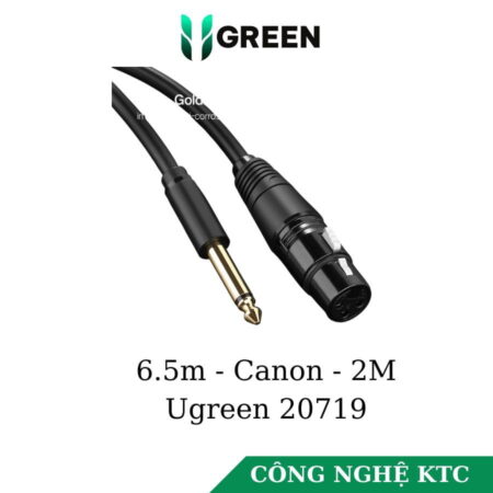 Cáp chuyển 6.5mm to Canon dài 2M Ugreen 20719