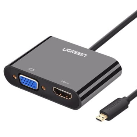 Dây cáp chuyển đổi Micro HDMI sang VGA+HDMI Ugreen 30355