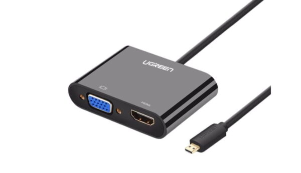 Dây cáp chuyển đổi Micro HDMI sang VGA+HDMI Ugreen 30355