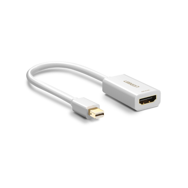 Cáp chuyển Mini DisplayPort to HDMI hỗ trợ 4K màu trắng Ugreen 40361