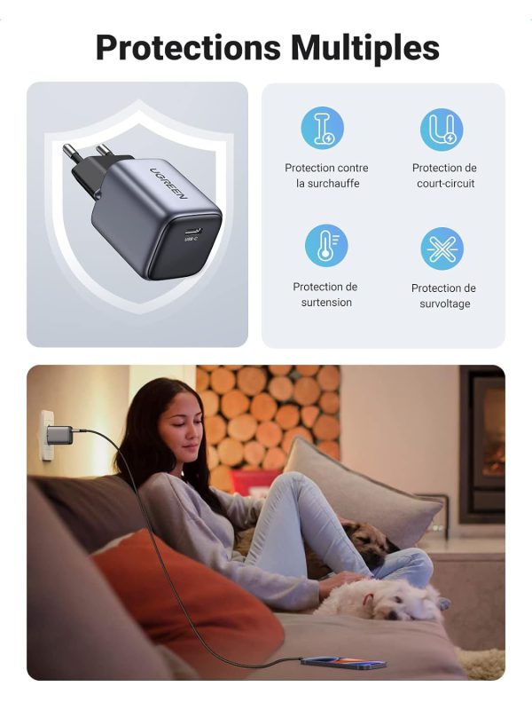 Củ sạc nhanh 30W GaN Nexcode USB-C Ugreen 90666