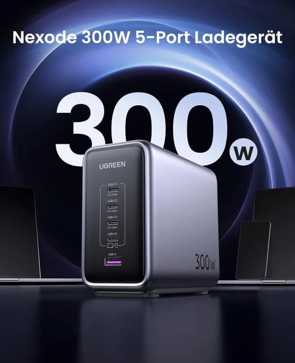 Củ sac Nexcode GaN 300W Desktop Charger EU 4C1A Ugreen 90903B