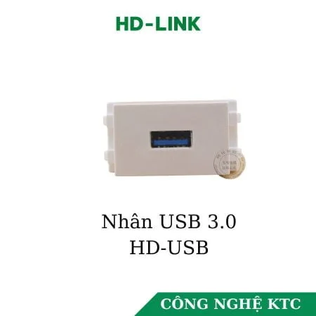 Đế âm tường USB 3.0 HD-Link Size 23*36