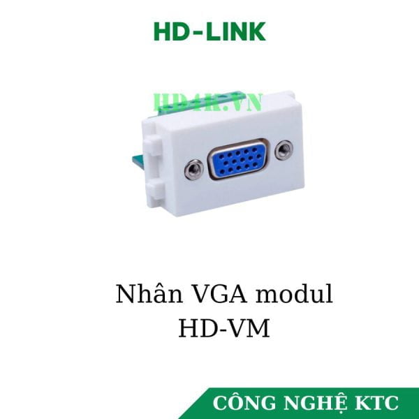 Socket outlet VGA âm tường loại bắt vít HD-Link