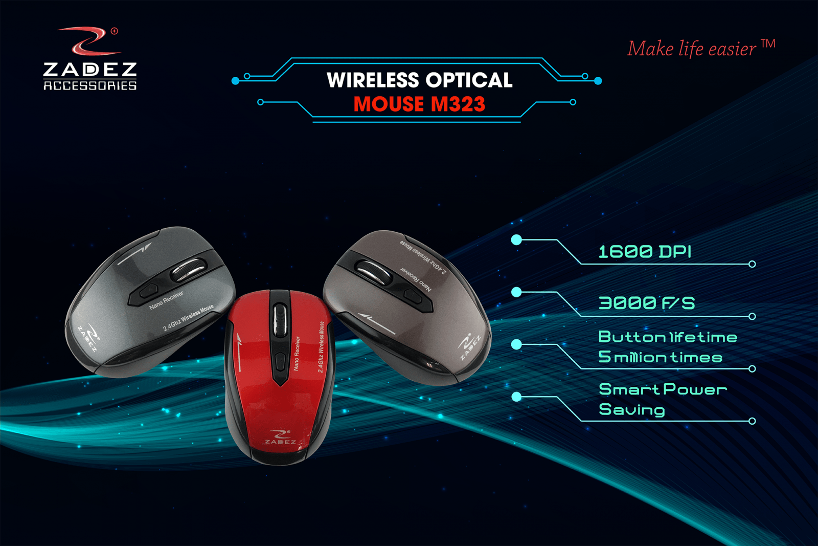 Zadez Anywhere Mouse M323