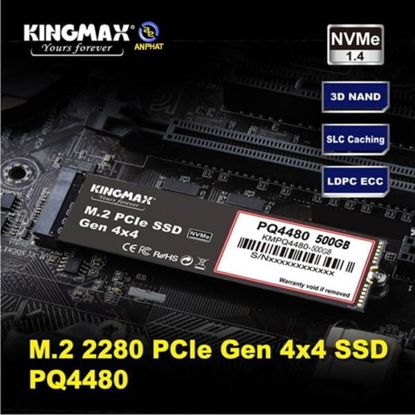 Ổ cứng SSD Kingmax PQ4480 250GB-1TB M.2 2280 PCIe Gen 4x4