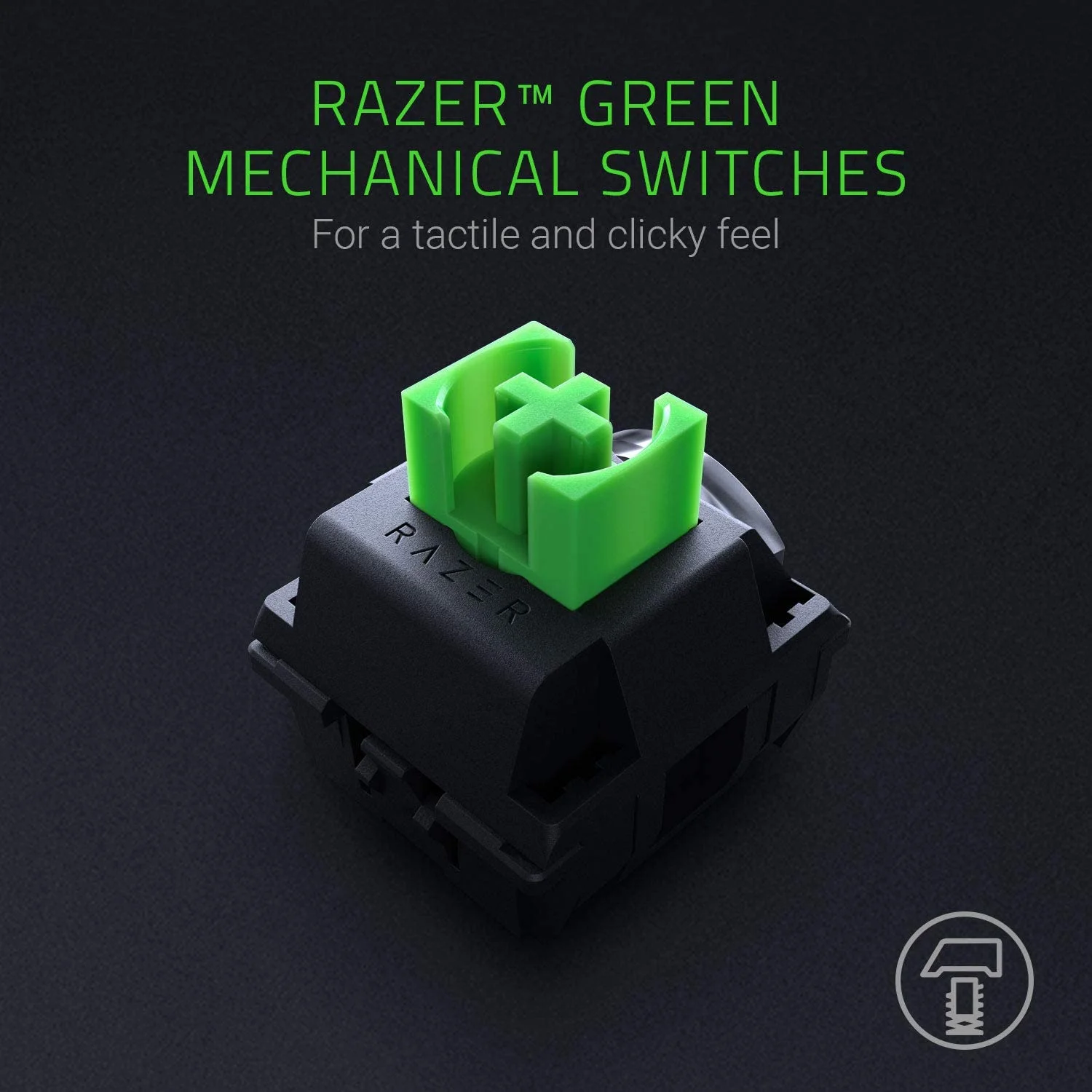 Top 10 bàn phím cơ 2024 bạn nên sử dụng ngay Razer Green switch