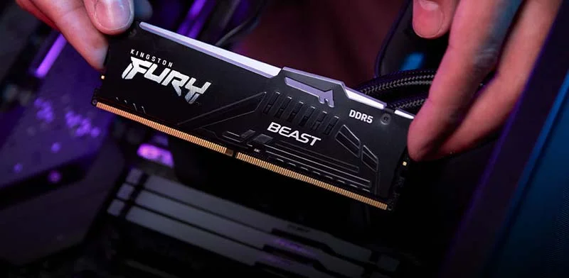 Ram PC Kingston Fury Beast RGB DDR5 16GB-64GB